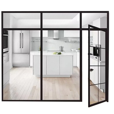 Seamless Window and Wall of Glass with Thermal Aluminum Frame