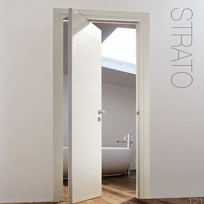 Bathroom Semi Pivot Wood Door