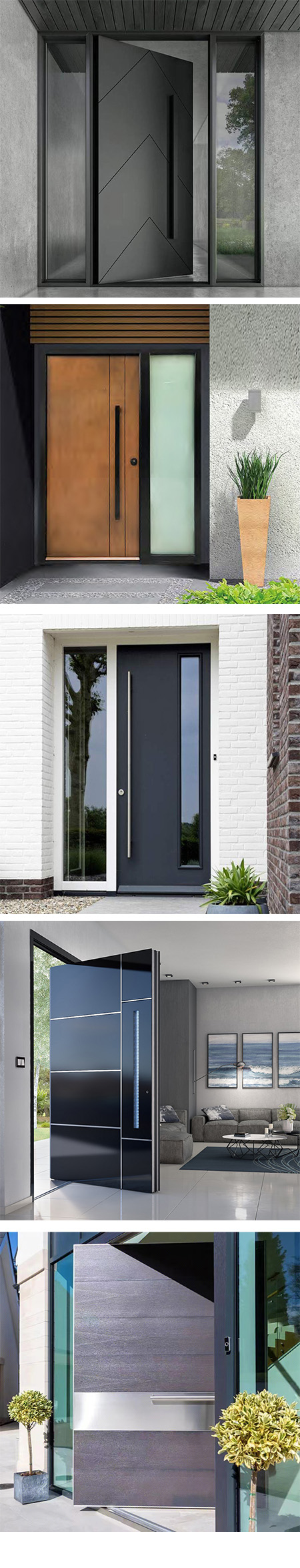Aluminum Pivot Patio Front Door