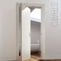 Bathroom Semi Pivot Wood Door